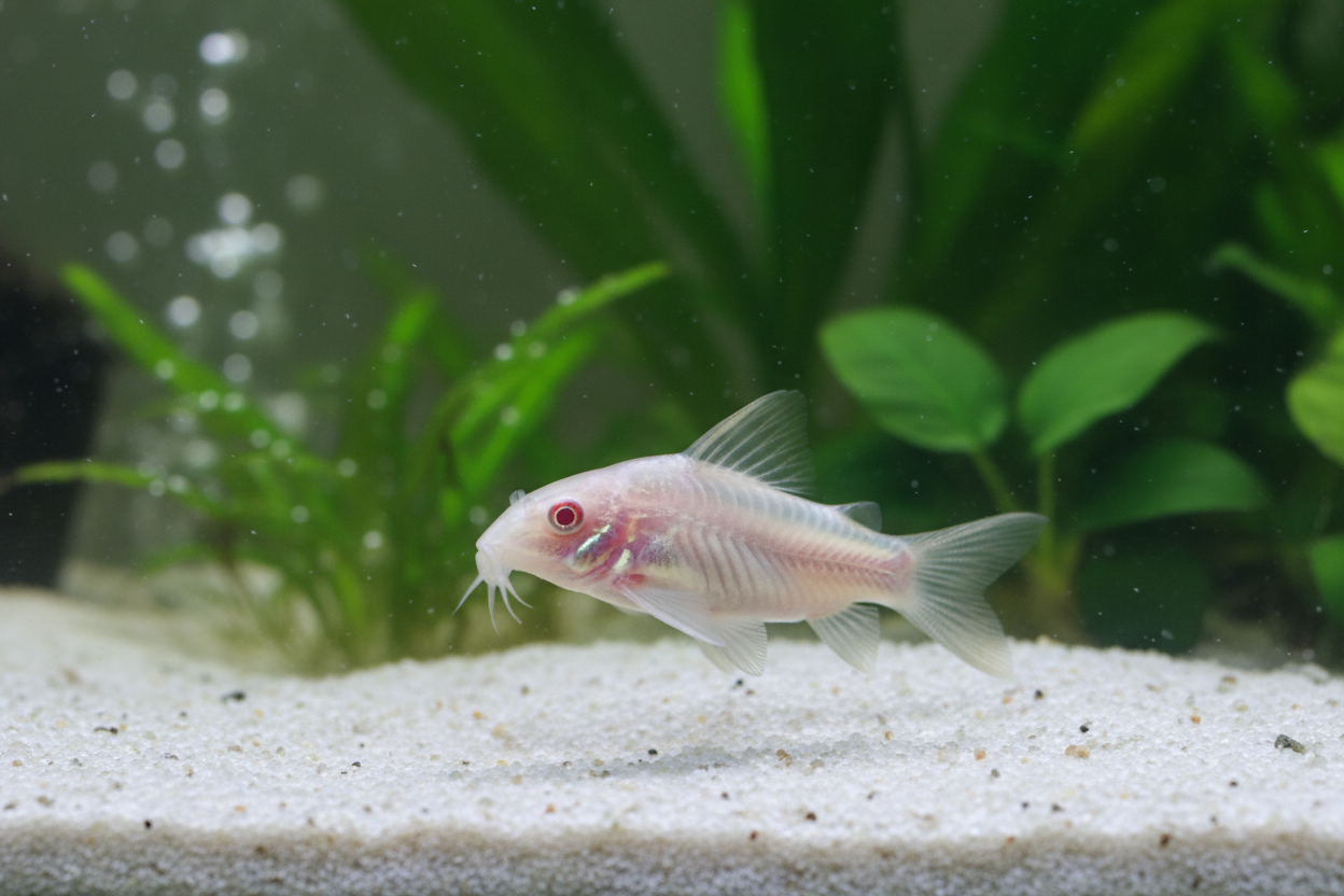 Albino corydoras