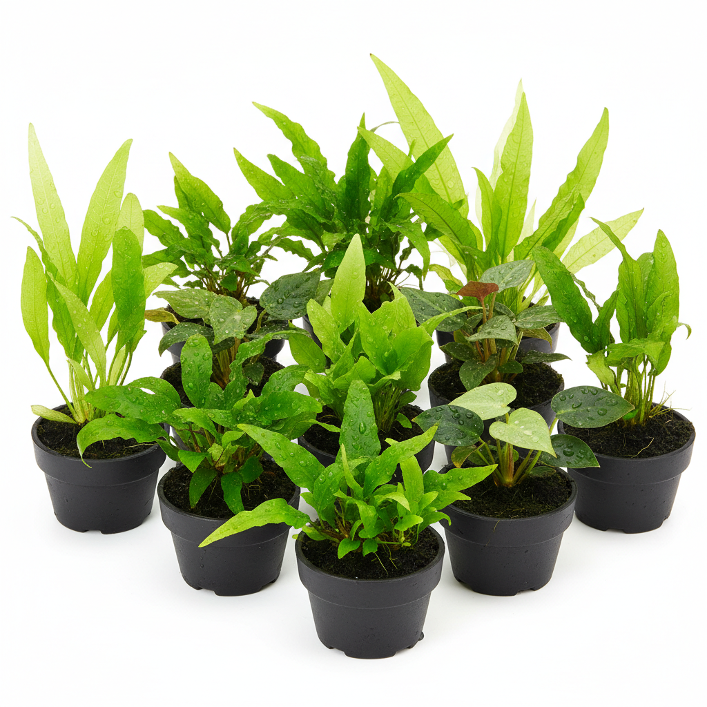 Assorted potted plants, 5 pack